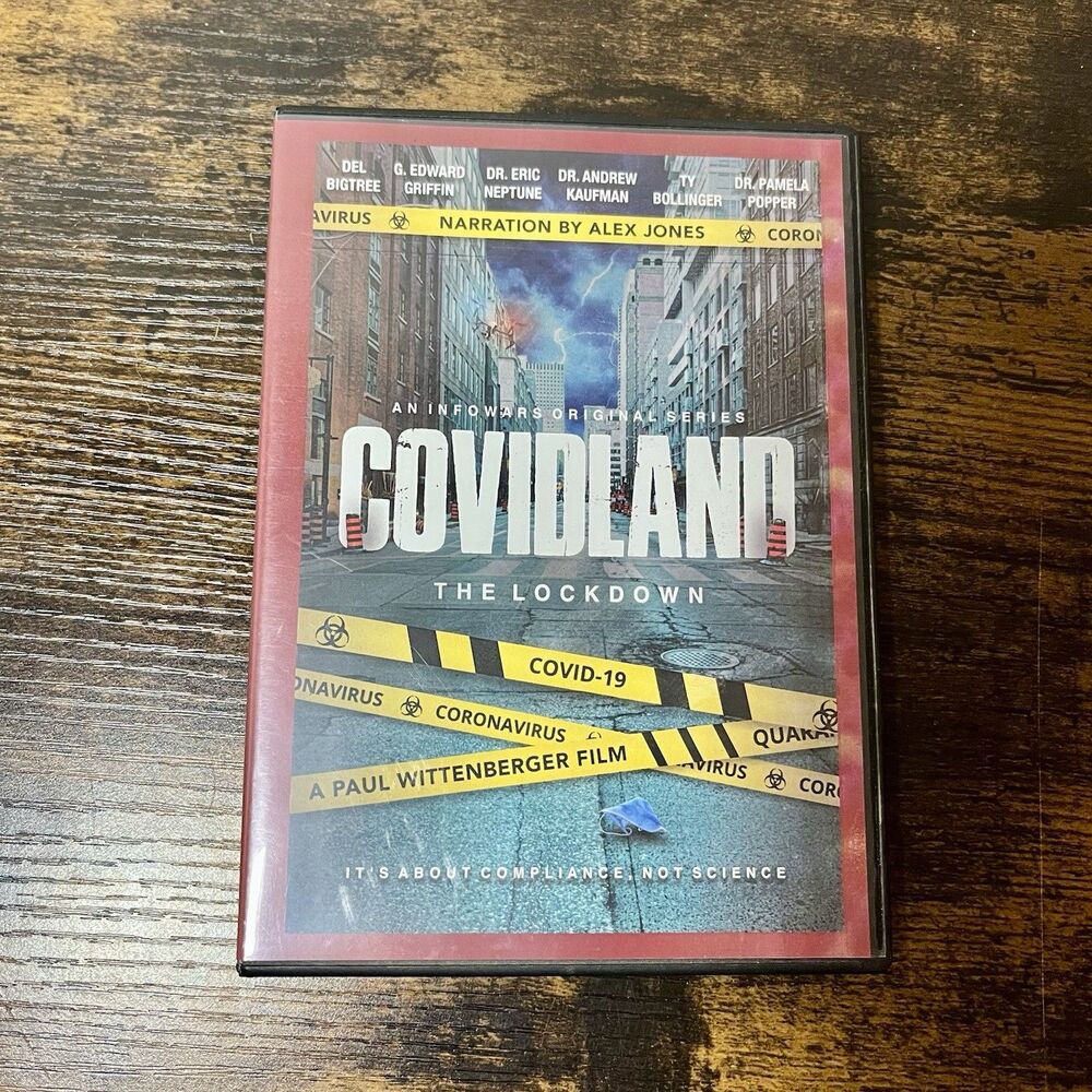 Alex Jones Covidland 1 Lockdown DVD Documentary Pandemic 2021 Political Film